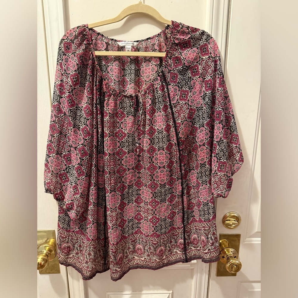 Croft & Barrow Floral Blouse - 3x